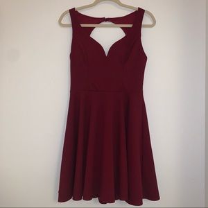 Vintage style red flare dress